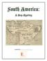 South America: A Map Mystery Completed By: