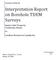 Interpretation Report on Borehole TDEM Surveys