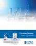 Titration Catalog. Systems and Autosampler