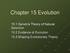 Chapter 15 Evolution Darwin s Theory of Natural Selection 15.2 Evidence of Evolution 15.3 Shaping Evolutionary Theory