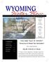 WWA Summer Tour. Tuesday, June 20, Lander, Wyoming. Contents. Final Water Forum for Snowcover & Stream flow Generation