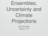 Ensembles, Uncertainty and Climate Projections. Chris Brierley (Room 117)