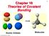 Chapter 10 Theories of Covalent Bonding