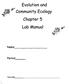 Community Ecology Chapter 5