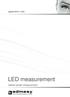 application note LED measurement radiant power measurement