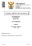 NATIONAL CERTIFICATE (VOCATIONAL) MATHEMATICS (Second Paper) NQF LEVEL 3 NOVEMBER 2009