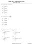 Math 30-1: Trigonometry One PRACTICE EXAM