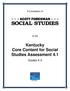 Kentucky Core Content for Social Studies Assessment 4.1