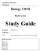 Study Guide. Biology 2101B. Science. Biodiversity. Adult Basic Education. Biology 2101A. Prerequisite: Credit Value: 1