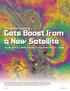 Gets Boost from a New Satellite