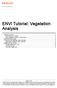ENVI Tutorial: Vegetation Analysis