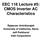 EEC 118 Lecture #5: CMOS Inverter AC Characteristics. Rajeevan Amirtharajah University of California, Davis Jeff Parkhurst Intel Corporation
