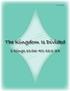 The Kingdom Is Divided 1 Kings 11:26-40; 12:1-24