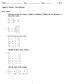 Algebra 2 - Review - Unit 4 Matrices