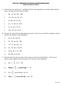 MAT 121: Mathematics for Business and Information Science Final Exam Review Packet