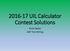 UIL Calculator Contest Solutions. Andy Zapata AMT Test Writing