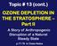 Topic # 13 (cont.) OZONE DEPLETION IN THE STRATOSPHERE Part II