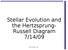 Stellar Evolution and the HertzsprungRussell Diagram 7/14/09. Astronomy 101