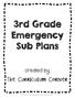 3rd Grade Emergency Sub Plans
