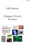 Life Science. Chapter 9 Part 1 Protista