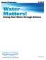 Grade 6. Student Publication. Water Matters! Saving Your Water through Science. Student Name