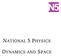 NATIONAL 5 PHYSICS DYNAMICS AND SPACE