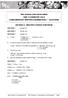 THE SCHOOL FOR EXCELLENCE UNIT 3 CHEMISTRY 2010 COMPLIMENTARY WRITTEN EXAMINATION 1 - SOLUTIONS SECTION A - MULTIPLE CHOICE QUESTIONS