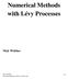 Numerical Methods with Lévy Processes