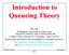 Introduction to Queueing Theory
