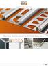 Stainless steel products by Schlüter-Systems