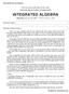 The University of the State of New York REGENTS HIGH SCHOOL EXAMINATION. Integrated Algebra