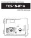 Combined Ventilation Controller TC5-1N4F1A USER'S MANUAL )81&7,216 6(77,1*6