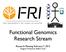Functional Genomics Research Stream. Research Meeting: February 7, 2012 Reagent Production, Buffers & ph