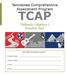 TCAP. Tennessee Comprehensive Assessment Program. TNReady Algebra I Practice Test. Student Name: Teacher Name: School: District: