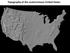 Topography of the conterminous United States
