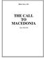 THE CALL TO MACEDONIA