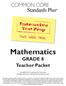 Mathematics GRADE 8 Teacher Packet