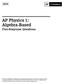 AP Physics 1: Algebra-Based