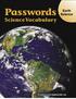 Passwords. ScienceVocabulary. Earth Science
