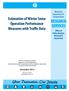 Estimation of Winter Snow Operation Performance Measures with Traffic Data