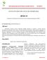 International Journal of Pharma and Bio Sciences V1(1)2010. Abhilash M