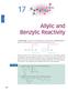 Allylic and Benzylic Reactivity