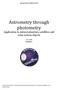 Astrometry through photometry Application to natural planetary satellites and solar system objects