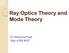 Ray Optics Theory and Mode Theory. Dr. Mohammad Faisal Dept. of EEE, BUET