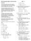 [ ] 4. Math 70 Intermediate Algebra II Final Exam Review Page 1 of 19. Instructions: