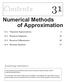 Numerical Methods of Approximation