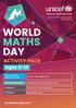 WORLD MATHS DAY ACTIVITY PACK. Ages worldmathsday.com UNICEF WORLD MATHS DAY Lesson Plans Age 4 10 ACTIVITY RESOURCE