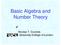 Basic Algebra and Number Theory. Nicolas T. Courtois - University College of London