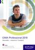 CIMA Professional 2018
