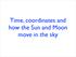 Time, coordinates and how the Sun and Moon move in the sky
